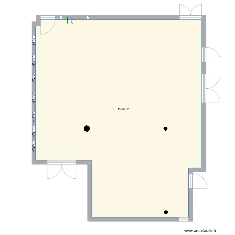 salle_b025. Plan de 