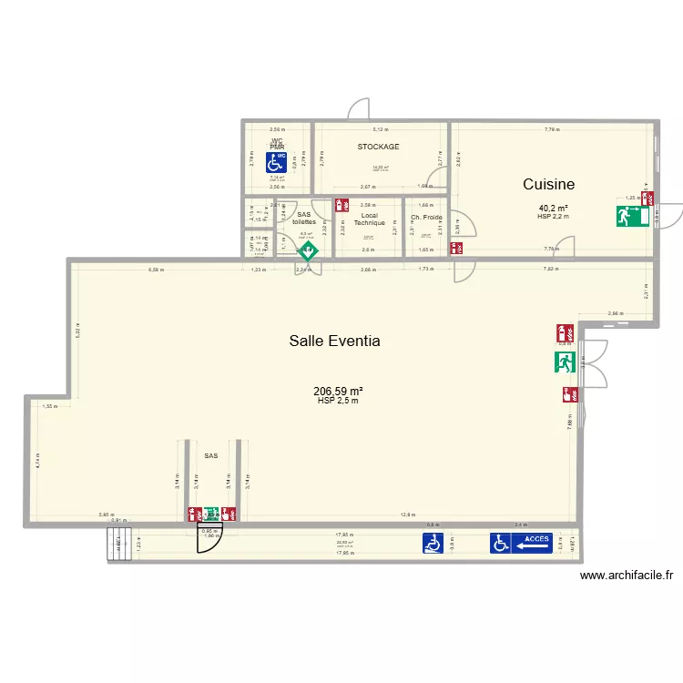 EVENTIA EVAC ET INCENDIE. Plan de 9 pièces et 308 m² EVENTIA EVAC ET INCENDIE. Plan de 9 pièces et 308 m²