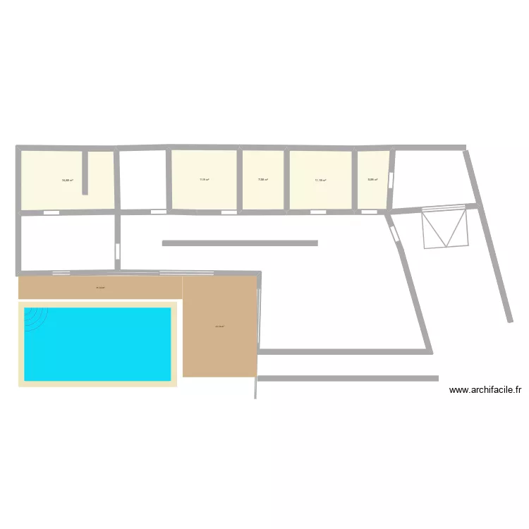 plan v0. Plan de 5 Pièces et 53 m² plan v0. Plan de 5 Pièces et 53 m²