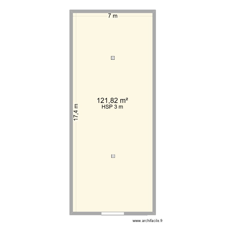 Plan Cave. Plan de 1 pièce et 122 m2