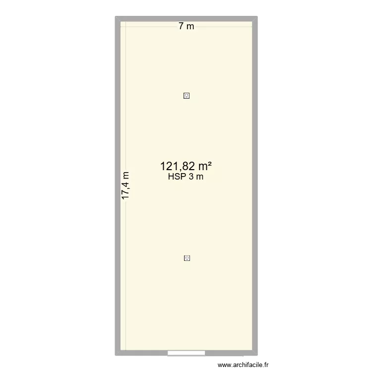 Plan Cave. Plan de 1  et 122 m²
