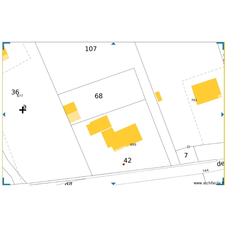 cadastre off. Plan de 0 pièce et 0 m2