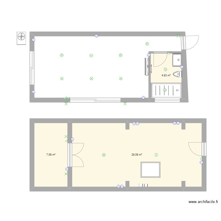 yoga. Plan de 0 pièce et 0 m2