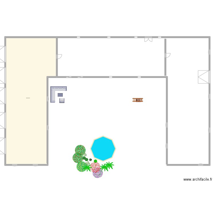 marieeric. Plan de 1 pièce et 192 m2