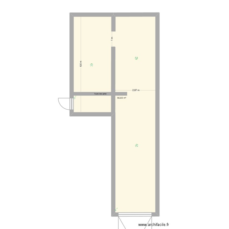 Garage Ecrin Ville la Grand. Plan de 1 pièce et 57 m2