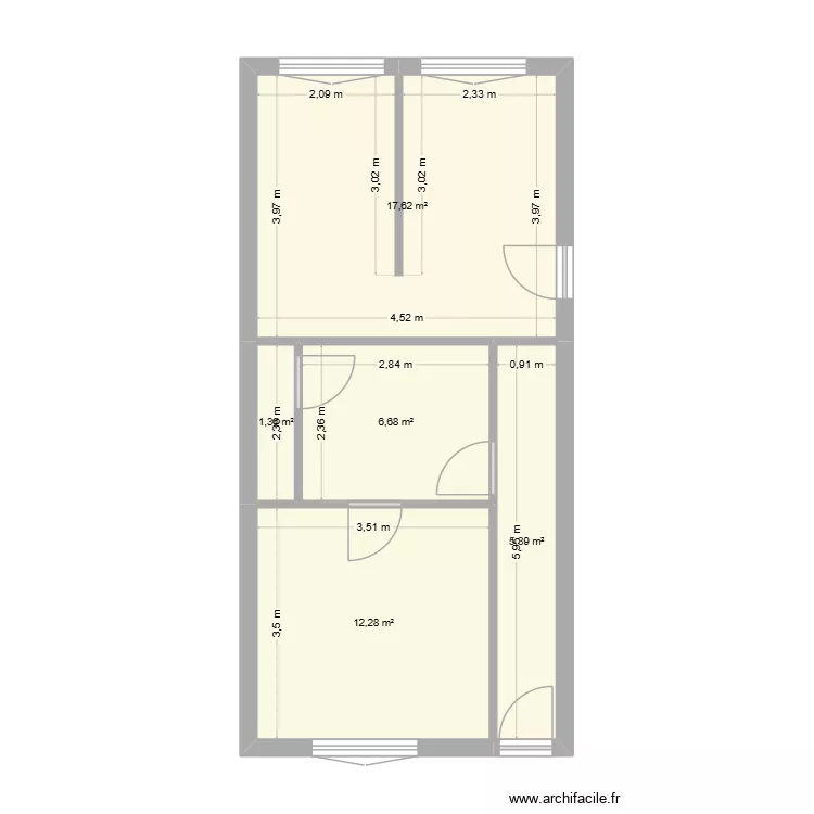TPT RDC. Plan de 5 et 43 m² TPT RDC. Plan de 5 et 43 m²