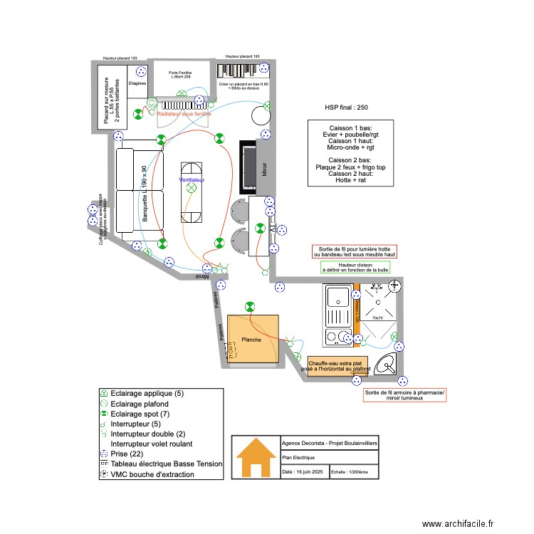 Plan 2D Boulainvilliers_Test3_PlanElect_Interr. Plan de 0 pièce et 0 m2