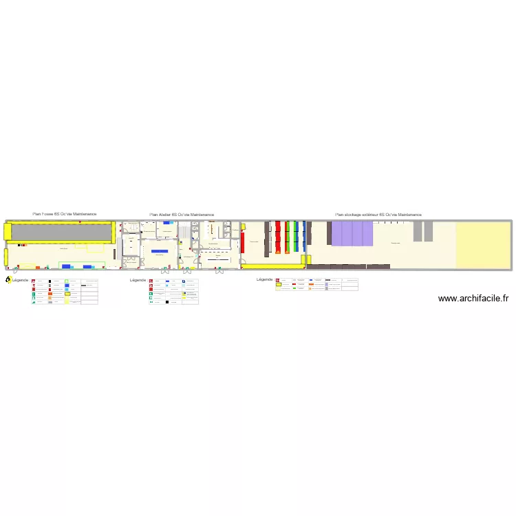 Bâtiment atelier. Plan de Bâtiment atelier. Plan de