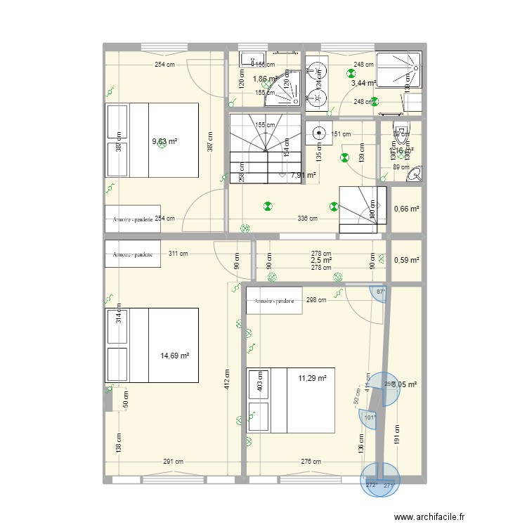 La Baule 1er restauré éclairage. Plan de 0 pièce et 0 m2