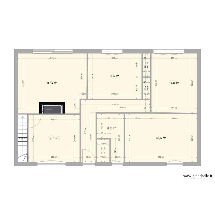 paulo et laurie actuel. Plan de 11 pièces et 72 m2