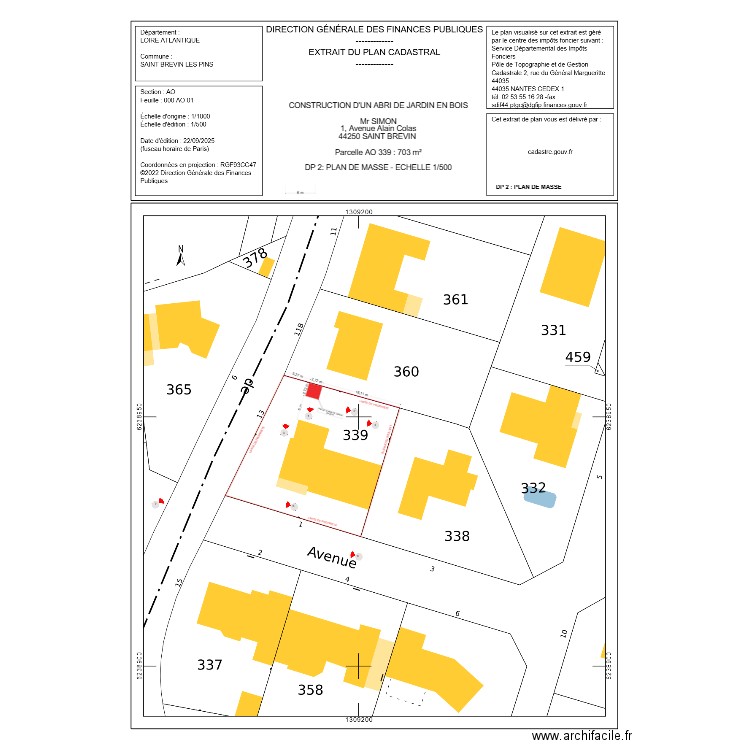DP 2 SIMON. Plan de 0 pièce et 0 m2