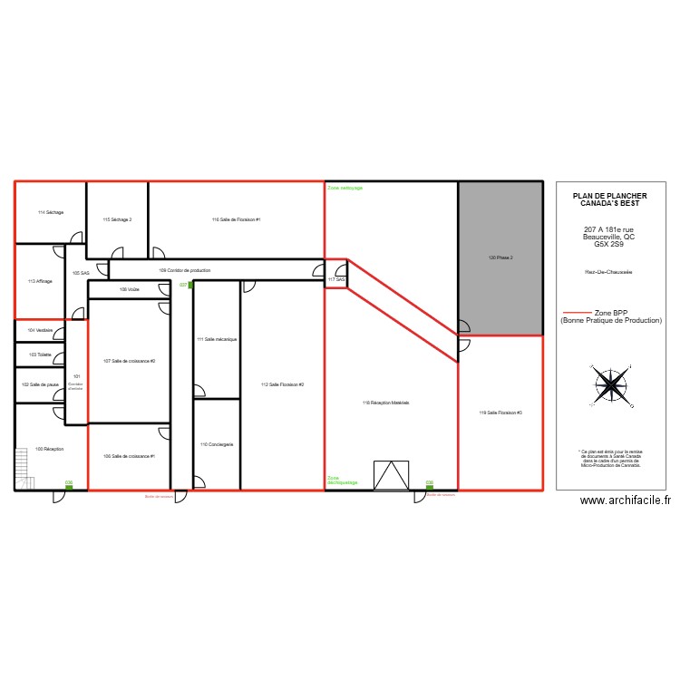 Panic Alarms Ground Floor. Plan de 23 pièces et 771 m2