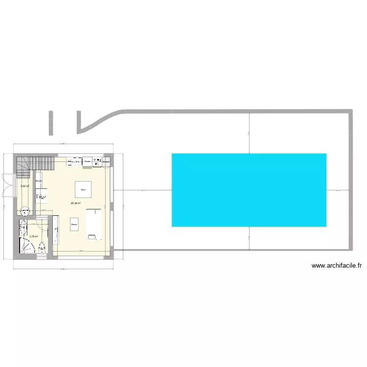Pool house - construction 6. Plan de Pool house - construction 6. Plan de