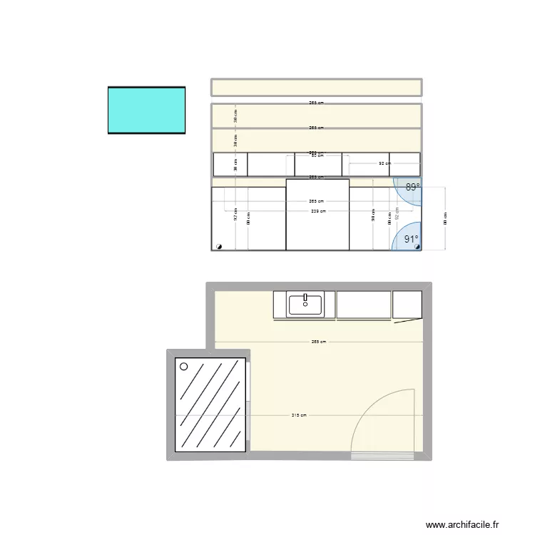 S de Bains 2 Luc&eacute;. Plan de 
