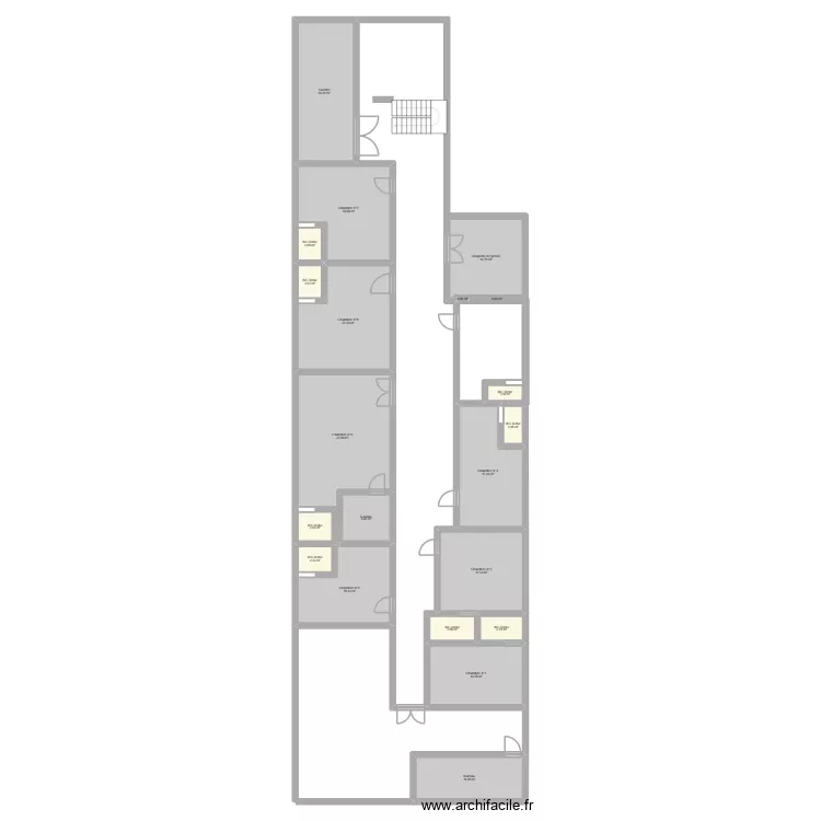 maison dossa. Plan de 21  et 208 m²