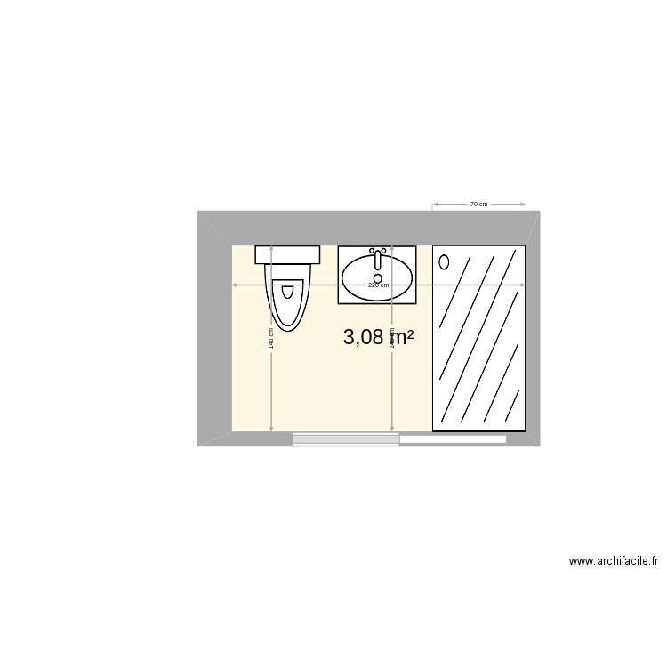 sanit. Plan de 0 pièce et 0 m2