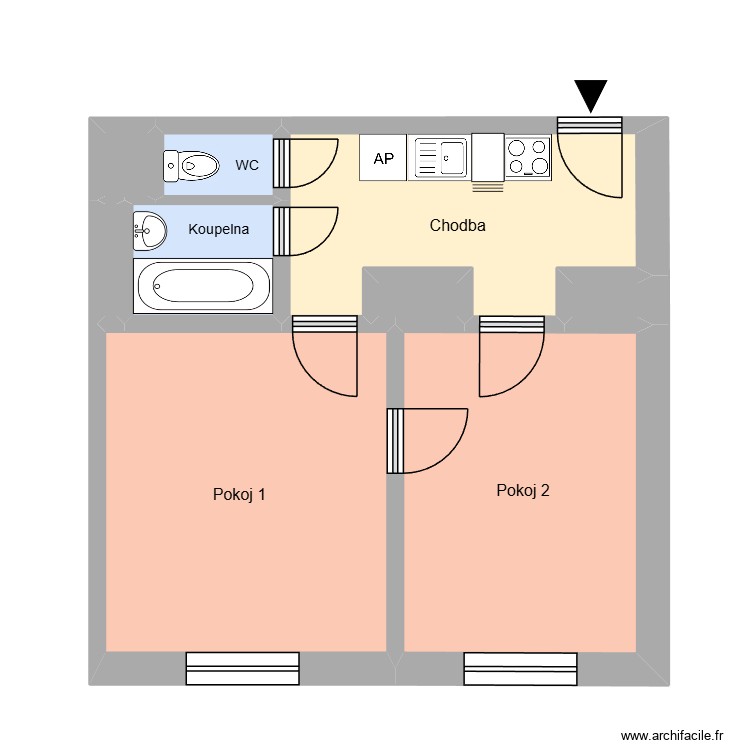 Kopern&iacute;kova 405, byt 14. Plan de 0 pièce et 0 m2