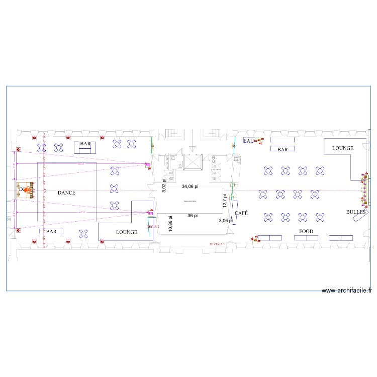 Cuisine cocktail Marché Bonsecours V1. Plan de 0 pièce et 0 m2