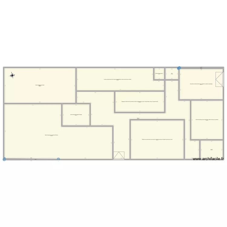 hangar en bas. Plan de hangar en bas. Plan de