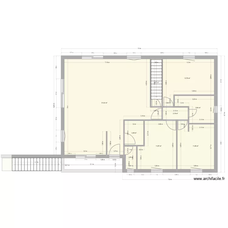 maisovvv4. Plan de 12 pièces et 116 m²