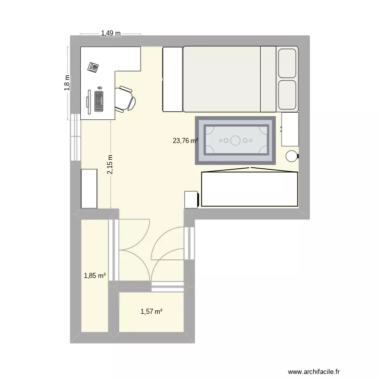 chambre tom. Plan de 3 et 27 m² chambre tom. Plan de 3 et 27 m²