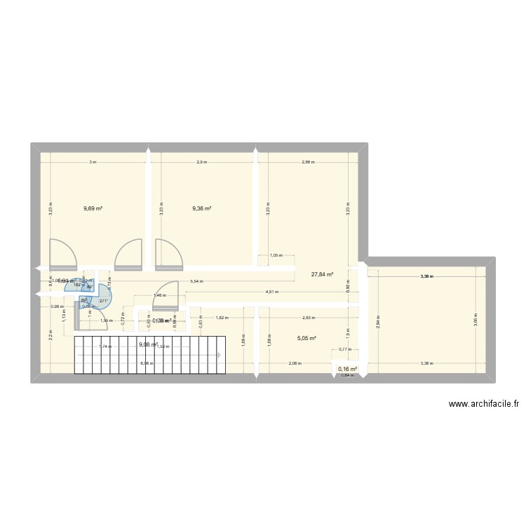 5854 CC 11jan26. Plan de 8 pièces et 63 m2