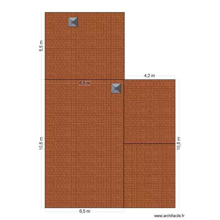 Caz&eacute;. Plan de 