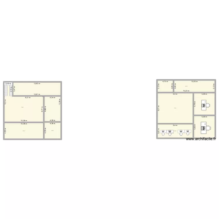 Archi faci. Plan de 9 Pièces et 434 m² Archi faci. Plan de 9 Pièces et 434 m²