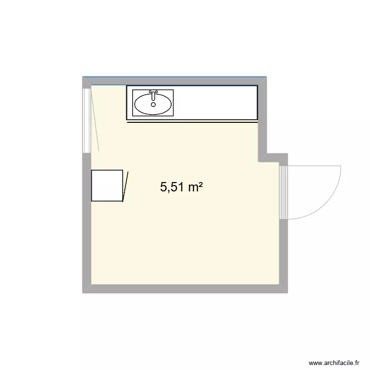 salle de bain rez de chauss&eacute;e. Plan de 