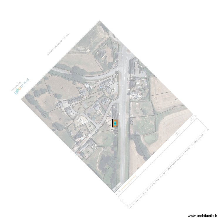 PISCINE VUE CADASTRE. Plan de 0 pièce et 0 m2