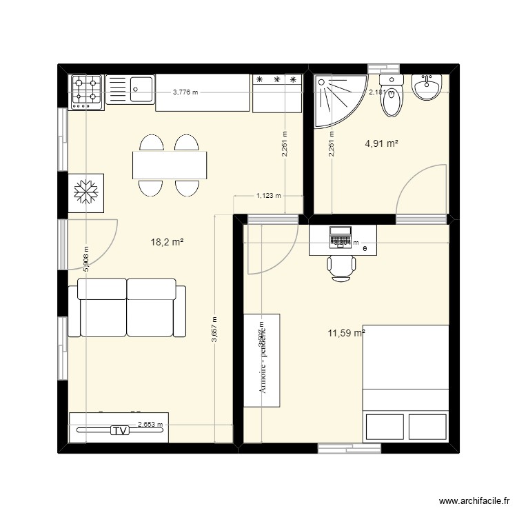 tapoyo amenagement. Plan de 0 pièce et 0 m2