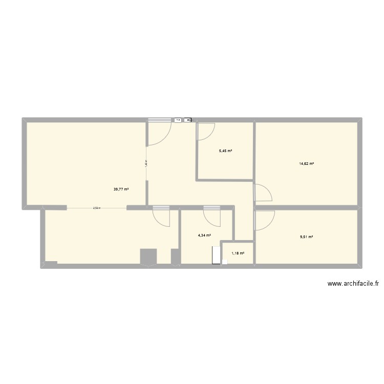 ST HERBLAIN MAYENNE Plan de Base. Plan de 6 pièces et 75 m2