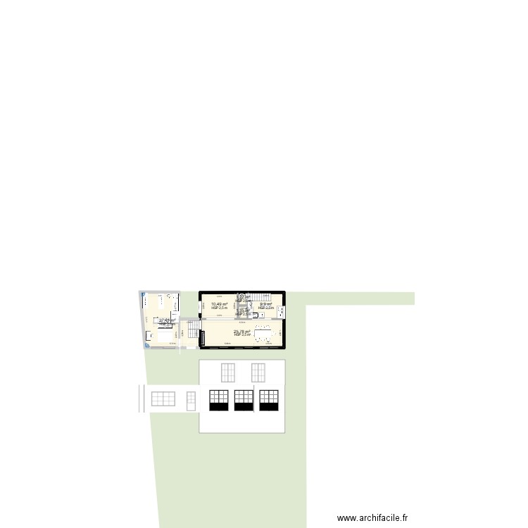Léon renault 2. Plan de 11 pièces et 176 m2
