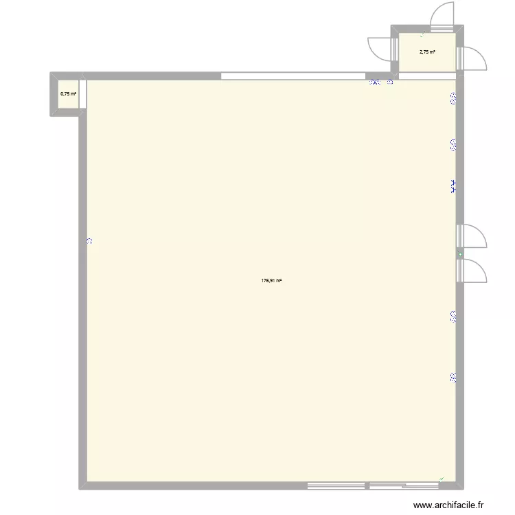 ATELIER 1. Plan de 3 pièces et 180 m² ATELIER 1. Plan de 3 pièces et 180 m²