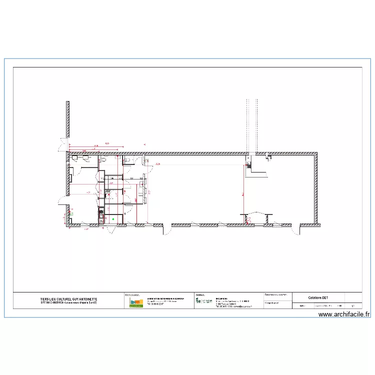 SOUS CHAPELLE . Plan de 