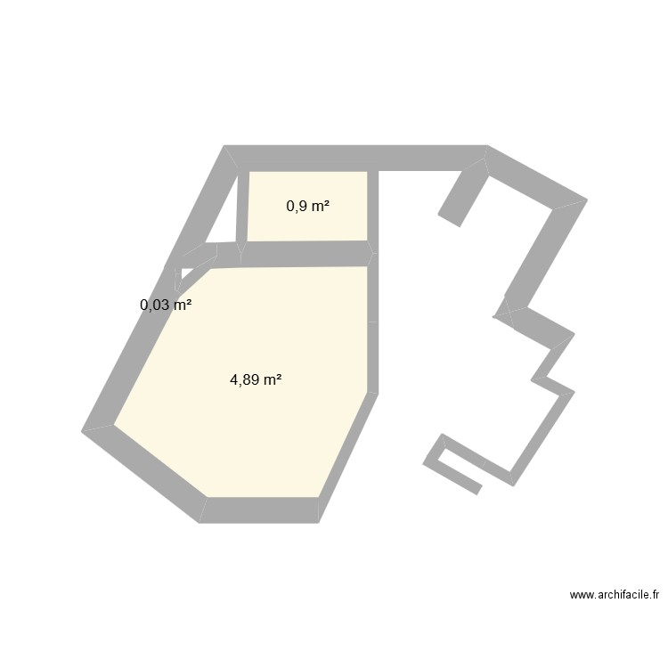 tignes. Plan de 3 pièces et 6 m2
