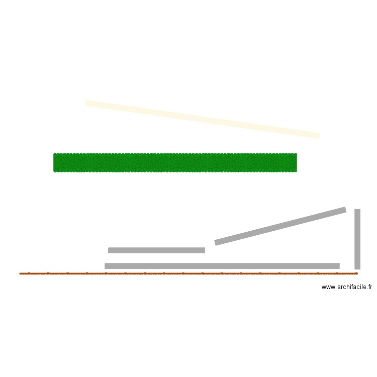 Mur de clôture clappas. Plan de 0 pièce et 0 m2