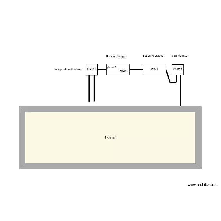 Trappes ext&eacute;rieures. Plan de 