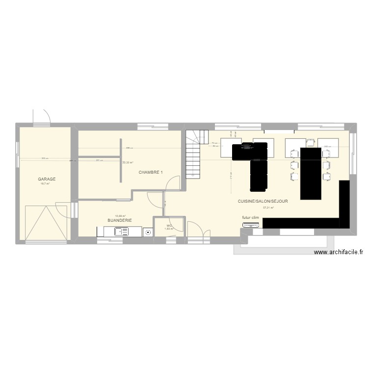 rdc climatisation. Plan de 15 pièces et 246 m2