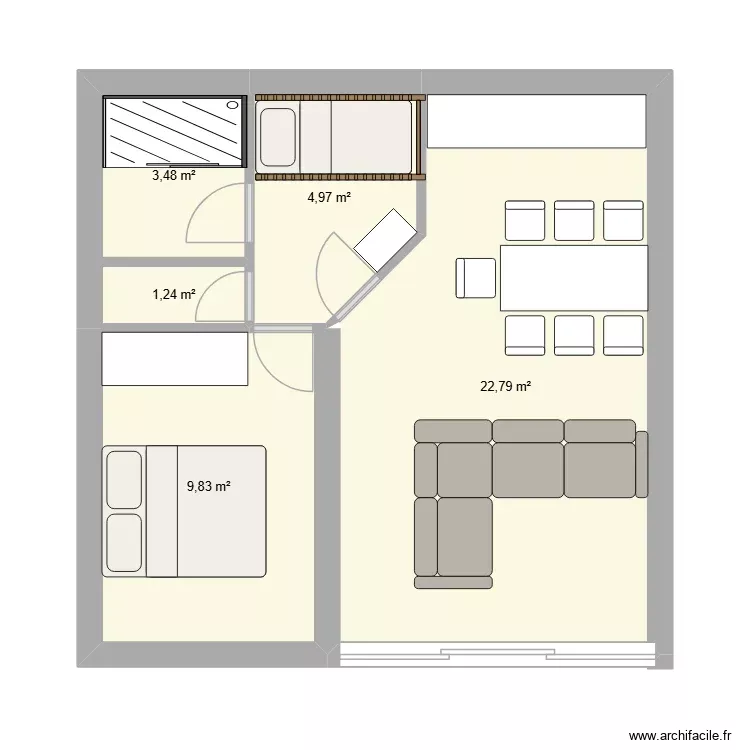 terrain mer. Plan de 5 Pièces et 42 m² terrain mer. Plan de 5 Pièces et 42 m²