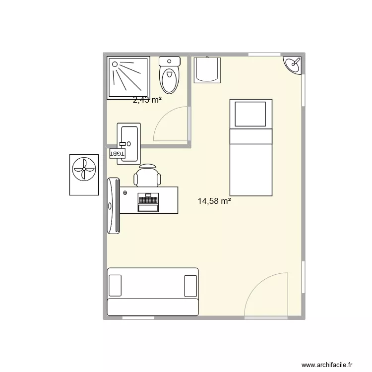 Cabanon Nantua. Plan de 