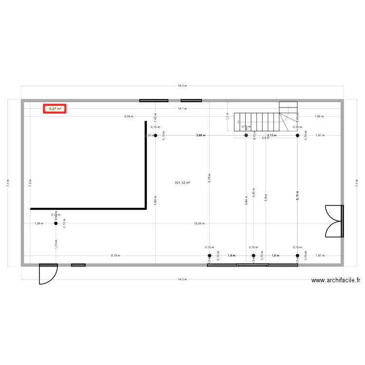 CIUCH ACADEMY. Plan de 2 pièces et 102 m2