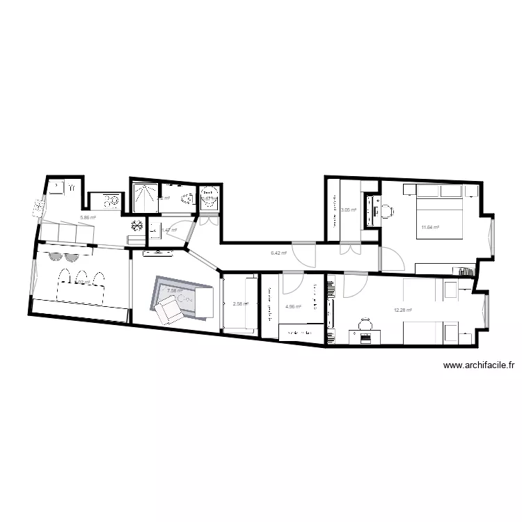 FRESCA v3. Plan de 12  et 67 m²