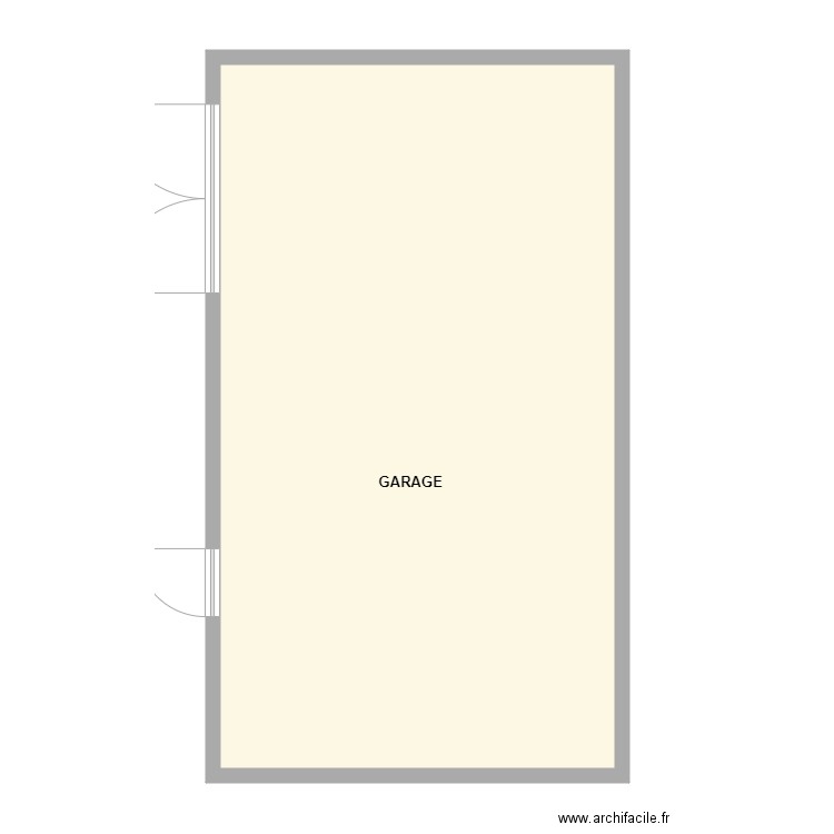 FILLON. Plan de 1 pièce et 82 m2