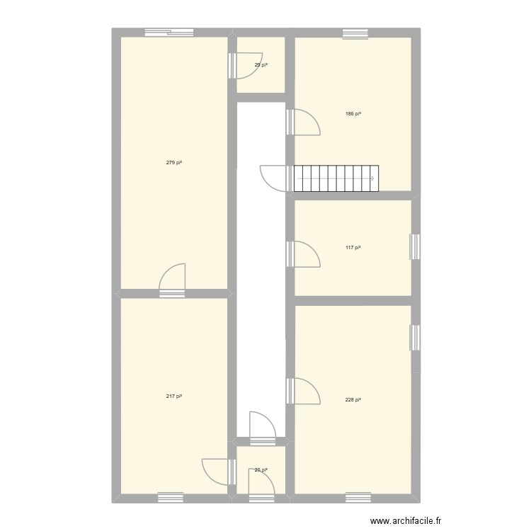 darling final. Plan de 7 pièces et 100 m2