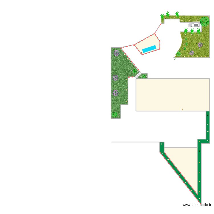 albert moux. Plan de 4 pièces et 223 m2