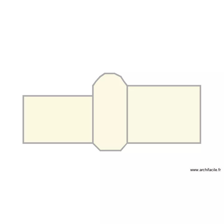 gautreau PO rdc. Plan de 3  et 17 m²