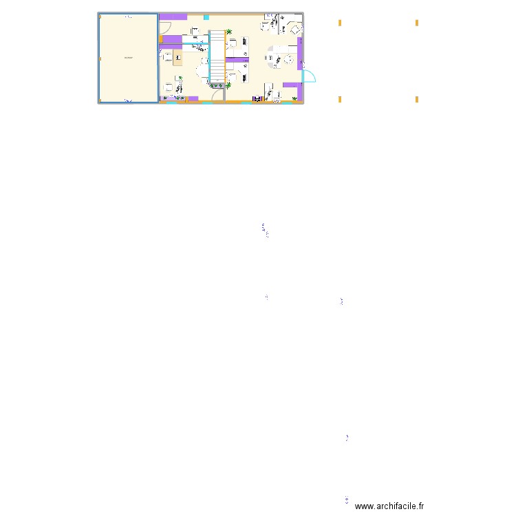 IDZIA N+1 SCÉNARIO 4.6. Plan de 2 pièces et 107 m2