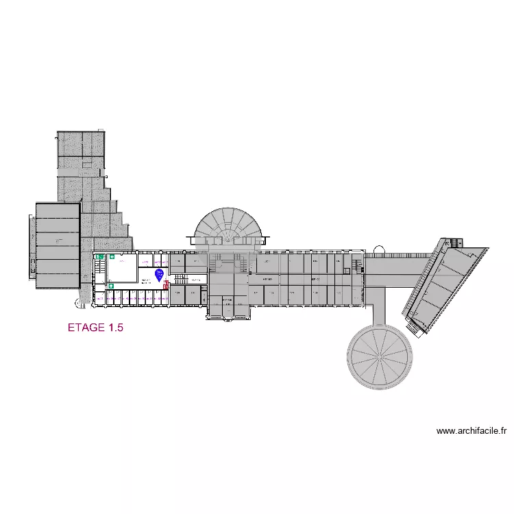 Sainte-Marie 1,5 &eacute;tage. Plan de 