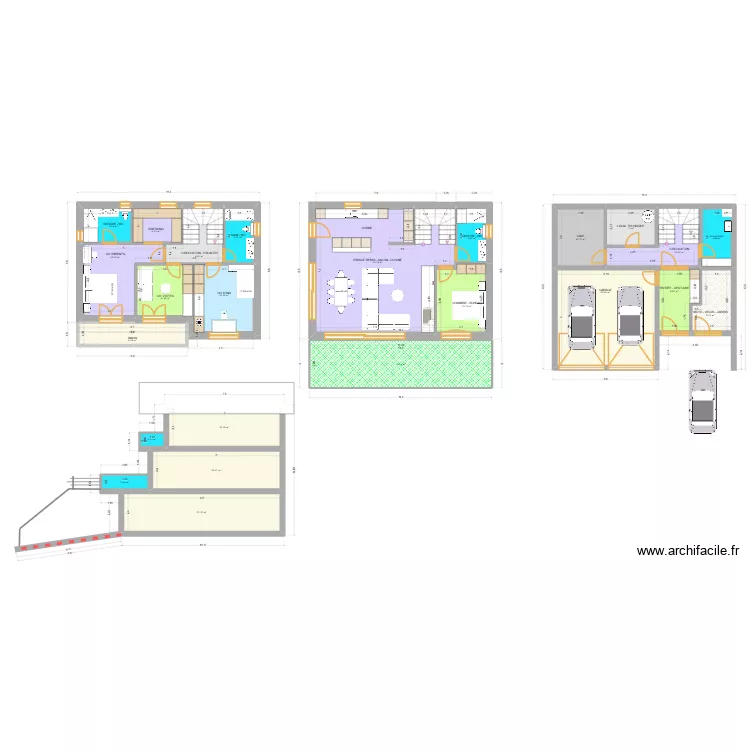 Villa GREG-G&eacute;G&eacute; 2025 V22. Plan de 24  et 350 m²